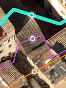 Diagramme du profil d’élévation affichant l’élévation Sol, Couches et Ligne Diagramme du profil d’élévation affichant l’élévation Sol, Couches et Ligne